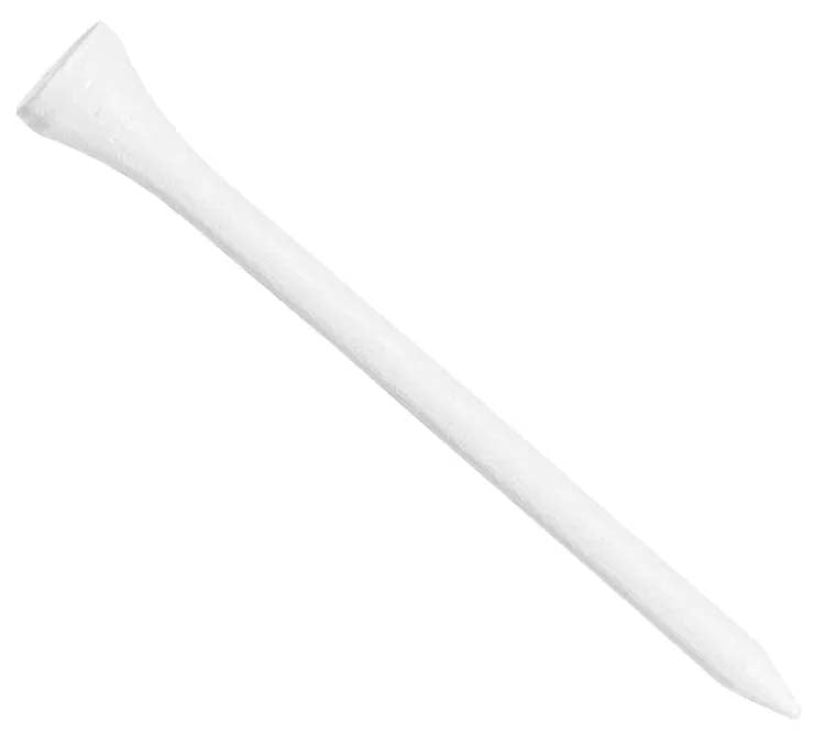 Longridge White Bamboo Tees 69mm