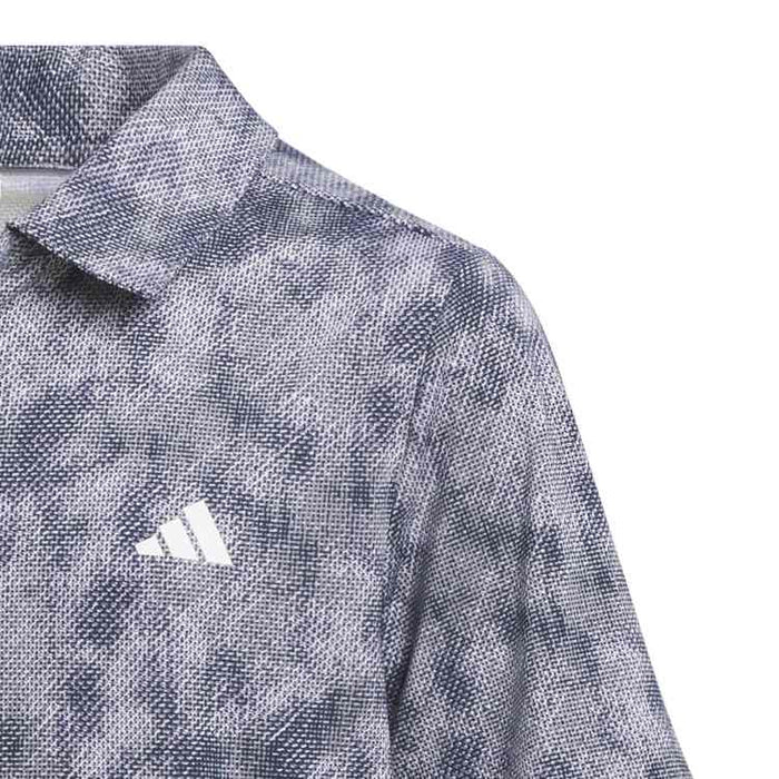 adidas Performance Textured Print Junior Golf Polo