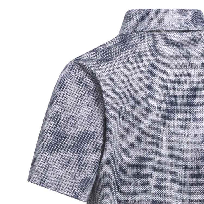 adidas Performance Textured Print Junior Golf Polo