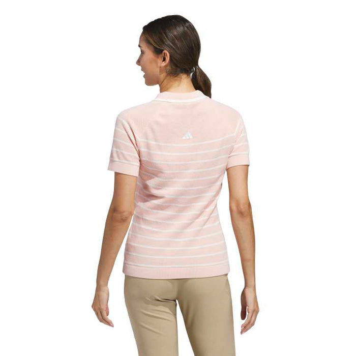 adidas Ultimate365 + Stripe Knit Golf Polo