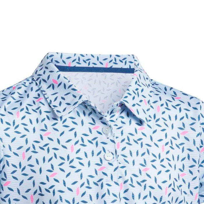 adidas Junior Short Sleeve Printed Golf Polo
