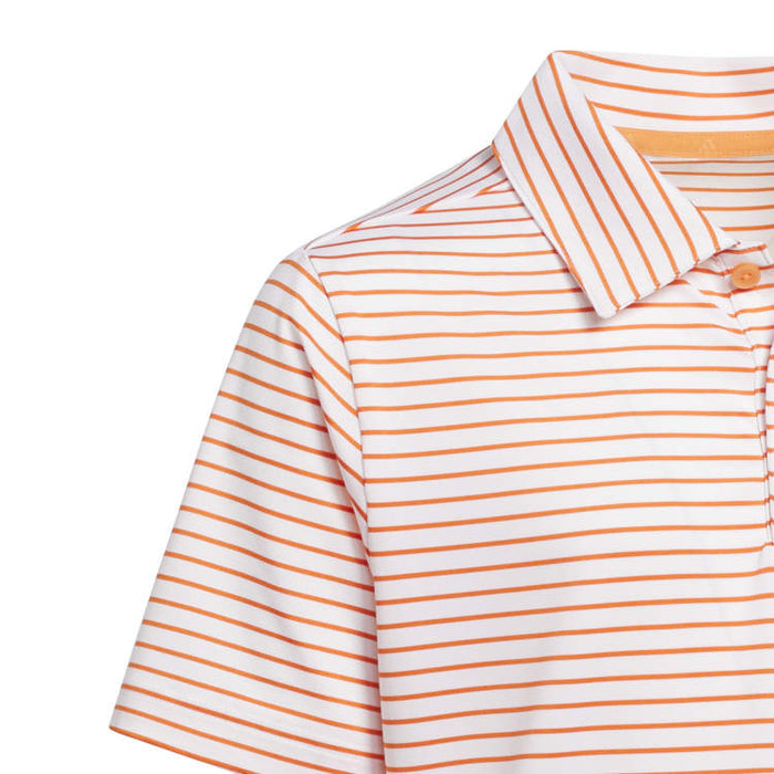 adidas Junior Striped Golf Polo