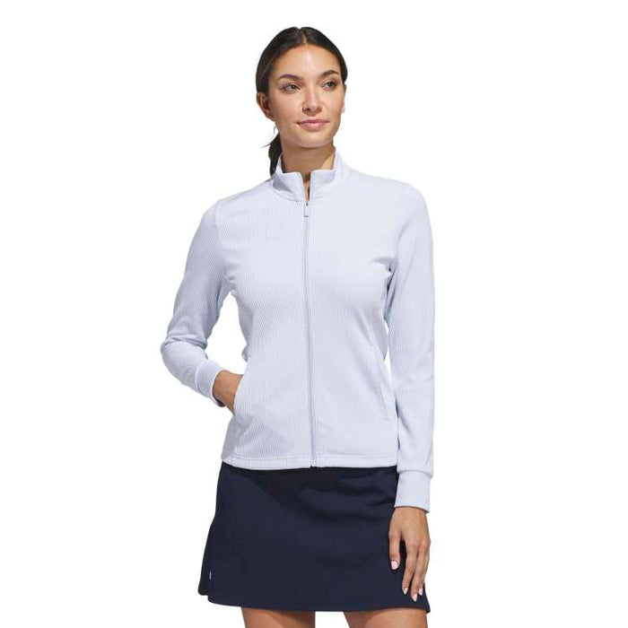adidas Ladies Performance Textured Full Zip Golf Jacket