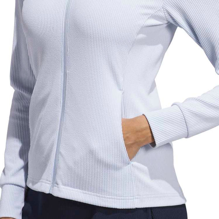 adidas Ladies Performance Textured Full Zip Golf Jacket