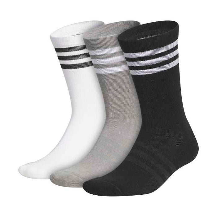 adidas 3 Pack Golf Crew Socks