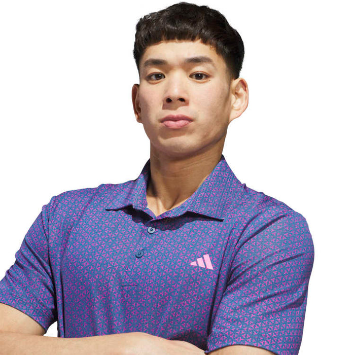 adidas Ultimate365 Mesh Tango Print Climacool Golf Polo