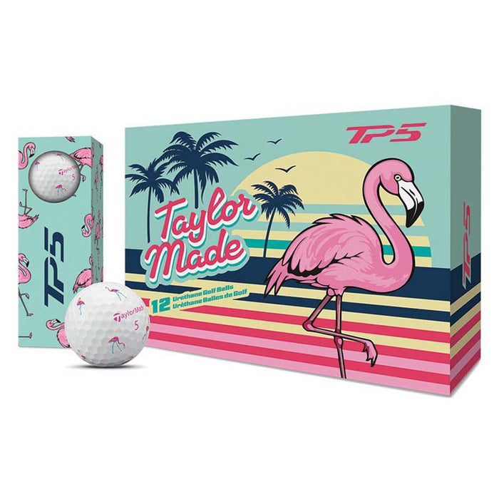 Taylormade TP5 Pix Flamingo Golf Balls