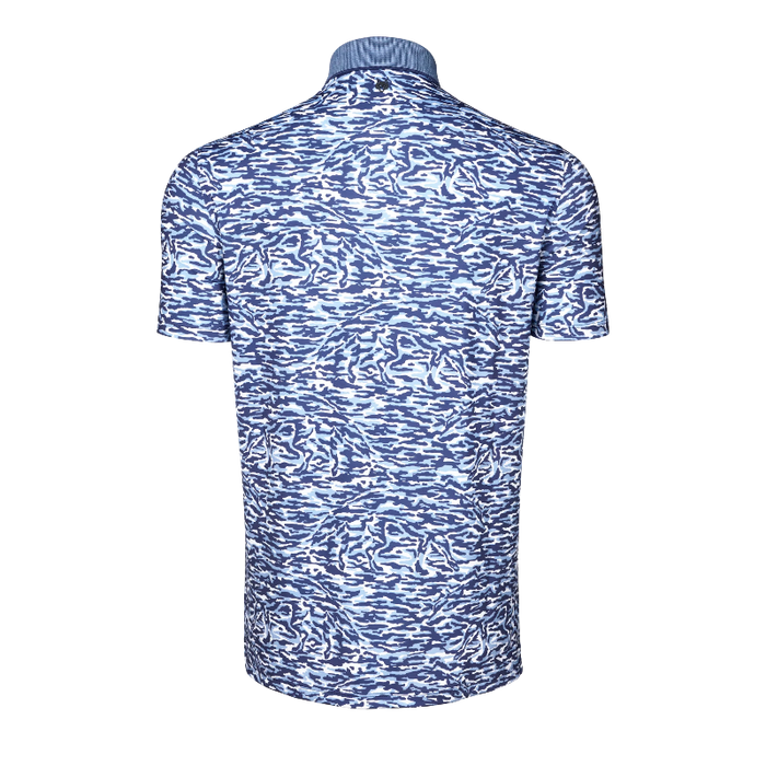 Stalking Wolf Camo Short Sleeve Golf Polo