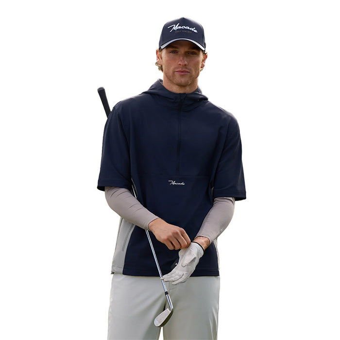 Macade Storm Golf Wind Shirt - Navy