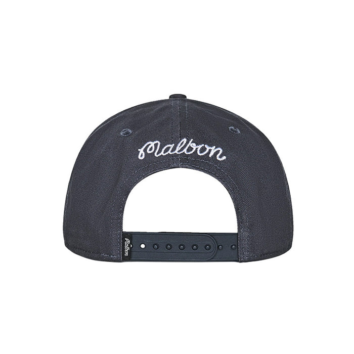 Malbon Benchmark Golf Snapback - Blueberry Back View