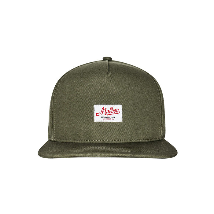 Malbon Benchmark Golf Snapback - Military Green 
