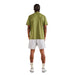 Malbon Block Placket Polo - Military Green Back View