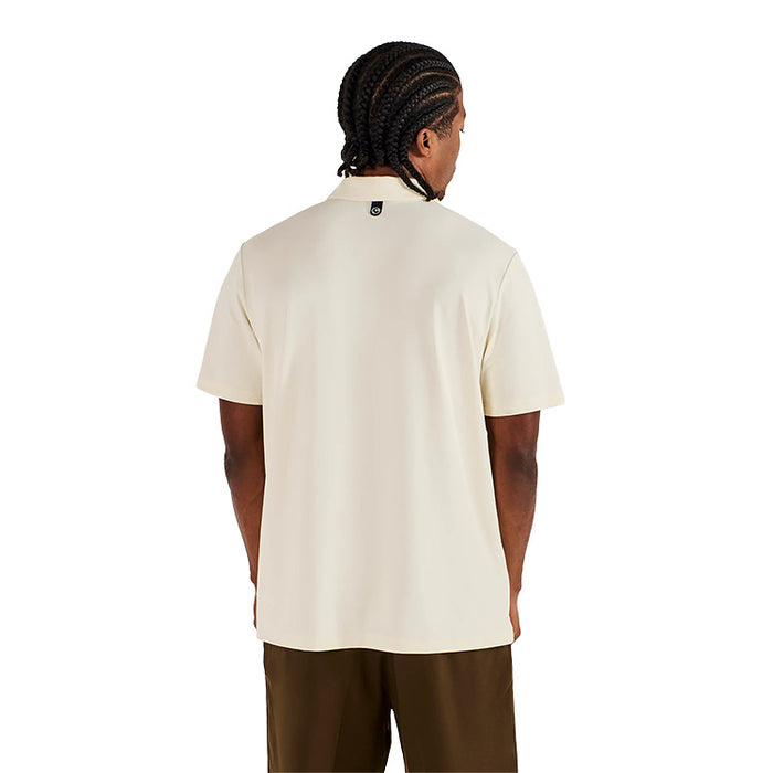 Malbon Fairway Golf Polo - Ivory Back View