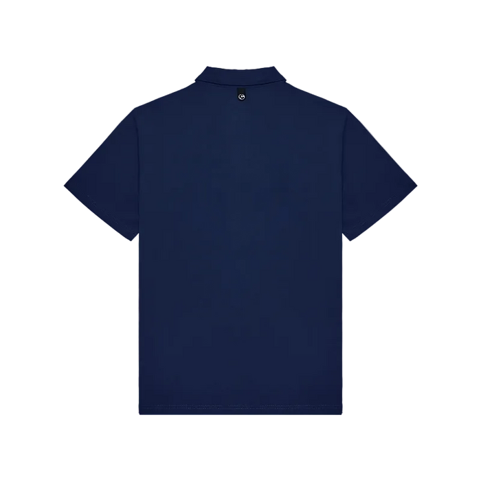 Malbon Fairway Golf Polo - Navy Back View