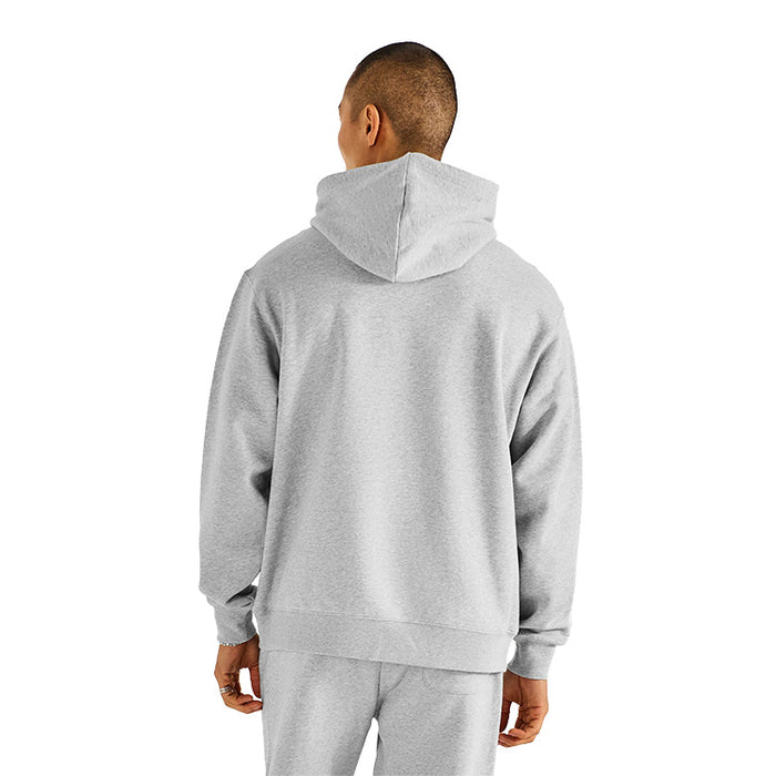Malbon Fesque Golf Hoodie - Heather Grey Back View