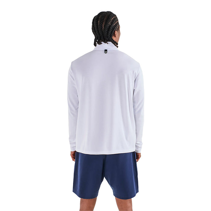Malbon Flyer Golf Pullover - White Back View