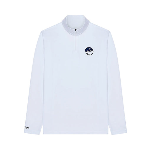Malbon Flyer Golf Pullover - White 