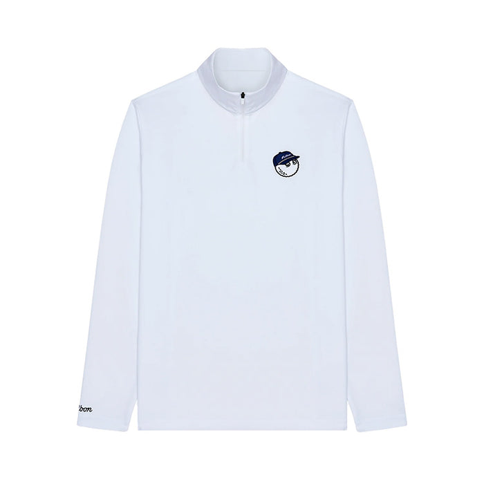 Malbon Flyer Golf Pullover - White 