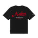 Malbon Bermuda Benchmark Golf T-Shirt - Black Back View