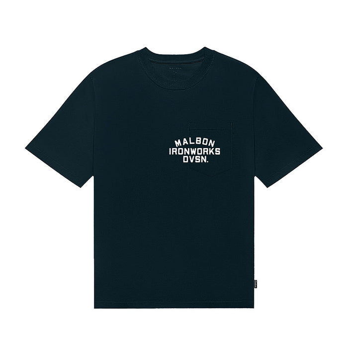 Malbon Vista Ironworks Golf T-Shirt - Blueberry Front View