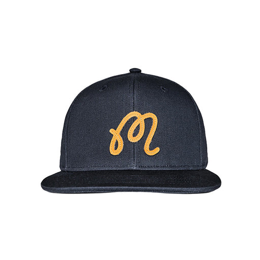 Malbon M Script Golf Snapback - Blueberry 