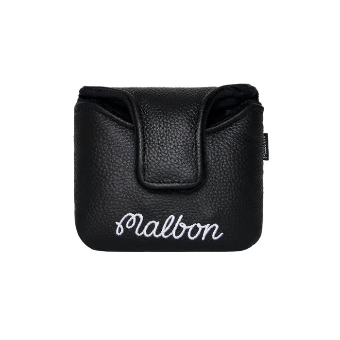 Malbon Mallet Golf Putter Headcover - Black Back View