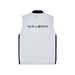 Malbon Performance Ribbed Panel Golf Gilet - Silver/Black Back View