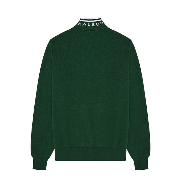 Malbon Sorrel Golf Pullover - Forest Back View