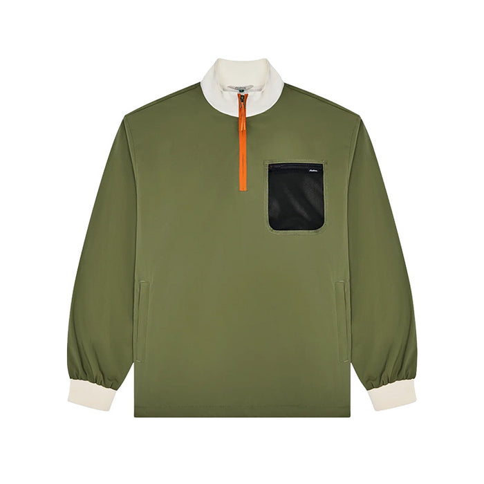 Malbon Cascade Golf Windshirt - Olivine 