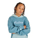 Malbon Cooper Bucket Golf Hoodie - Smoke Blue Logo View