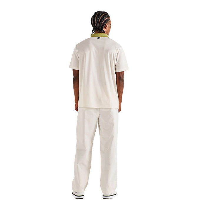 Malbon Fairway Hex Golf Polo - Ivory Back View 