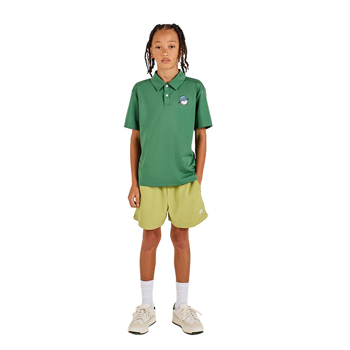 Malbon Junior Cooper Bucket Golf Polo - Moss 