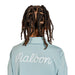 Malbon Junior Cooper Bucket Golf Polo - Sky Blue Logo View