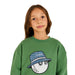 Malbon Junior Cooper Bucket Golf Pullover - Moss Front View
