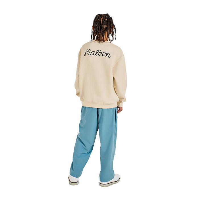 Malbon Junior Cooper Bucket Golf Pullover - Off White Back View