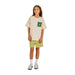 Malbon Junior Cooper Bucket Golf T-Shirt - Off White Front Unisex