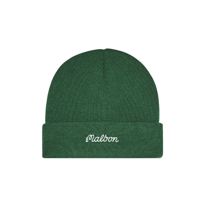 Malbon Script Golf Beanie - Forest