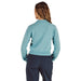 Malbon Sora Golf Sweater - Light Blue Back View
