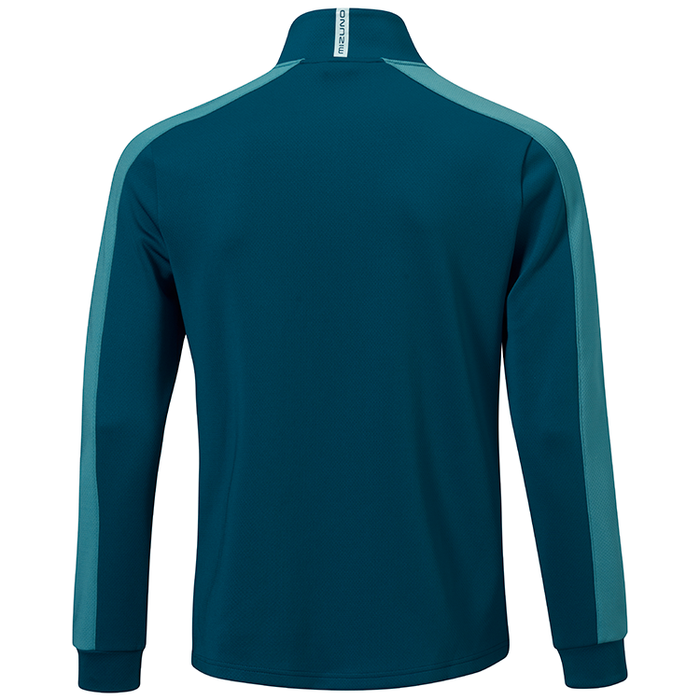 Mizuno Elevated Warm 1/4 Zip Golf Pullover - Sailor Blue Back View