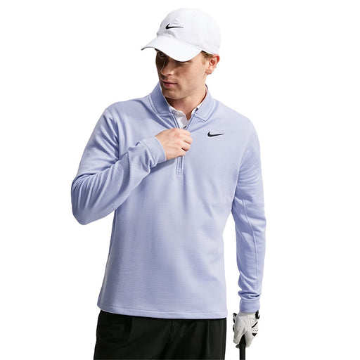 Nike Velocity Men's Therma-FIT 1/2-Zip Golf Pullover - Purple Fade/Black