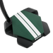 alt view from an angle and slightly to the rear of the Odyssey Turtle Double Bend Golf Putter