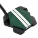 Alt View of the Odyssey Turtle Slant Neck Golf Putter from the back and at a slight off angle, the turtle shape is very visible