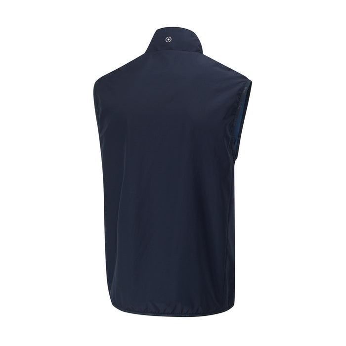 PING Ashbourne Golf Gilet - Navy/Storm Cloud Back View