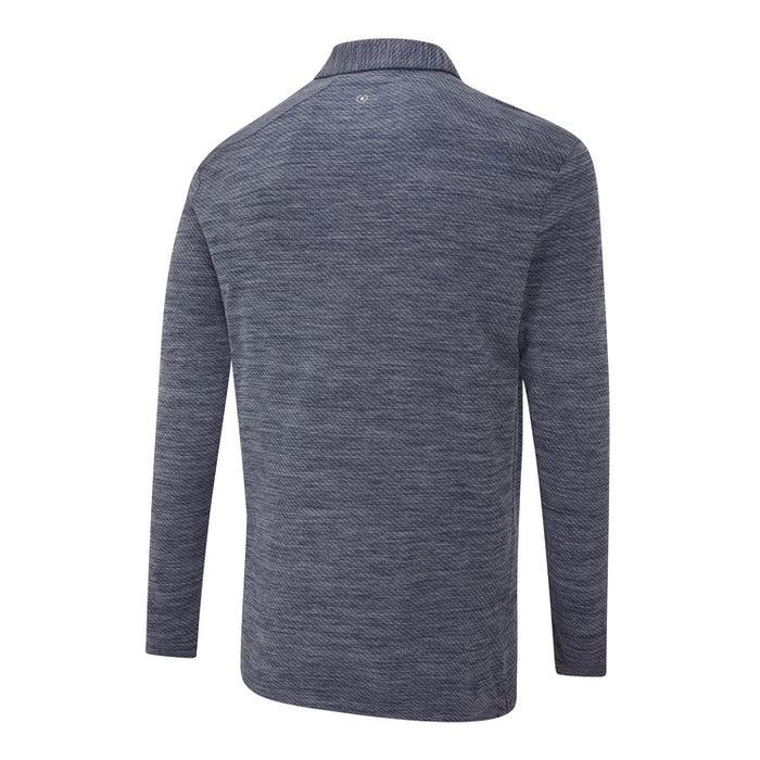 PING Creek Golf Polo - Navy Melange Back View 