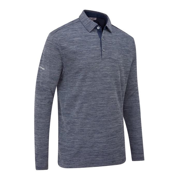 PING Creek Golf Polo - Navy Melange Side View 