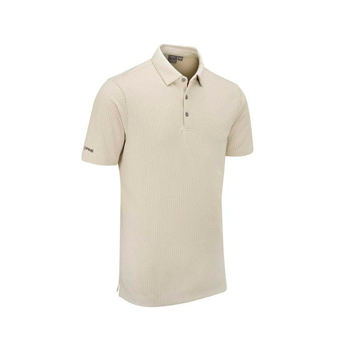 PING Hershel Golf Polo - Egret Side View