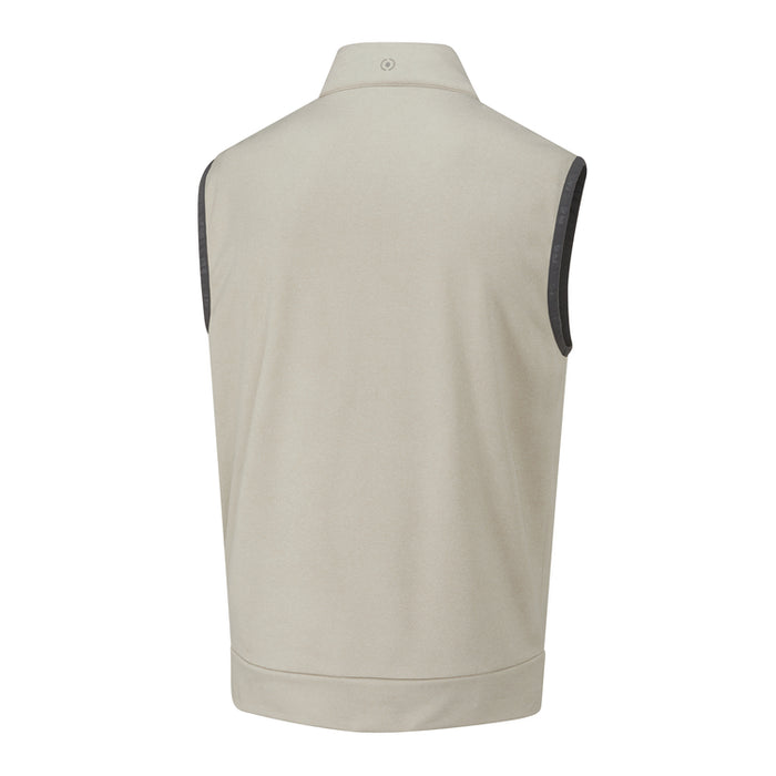 PING Aiden Golf Gilet - Willow Marl/Willow Back View