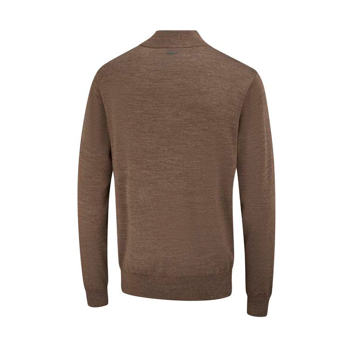 PING Dorset 1/4 Golf Pullover - Coffee Back View 