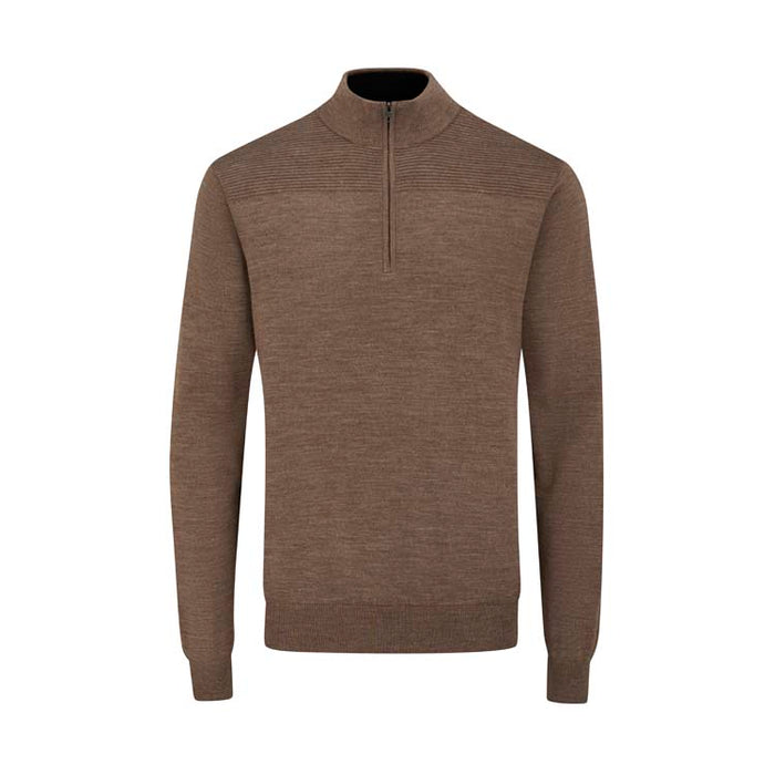 PING Dorset 1/4 Golf Pullover - Coffee