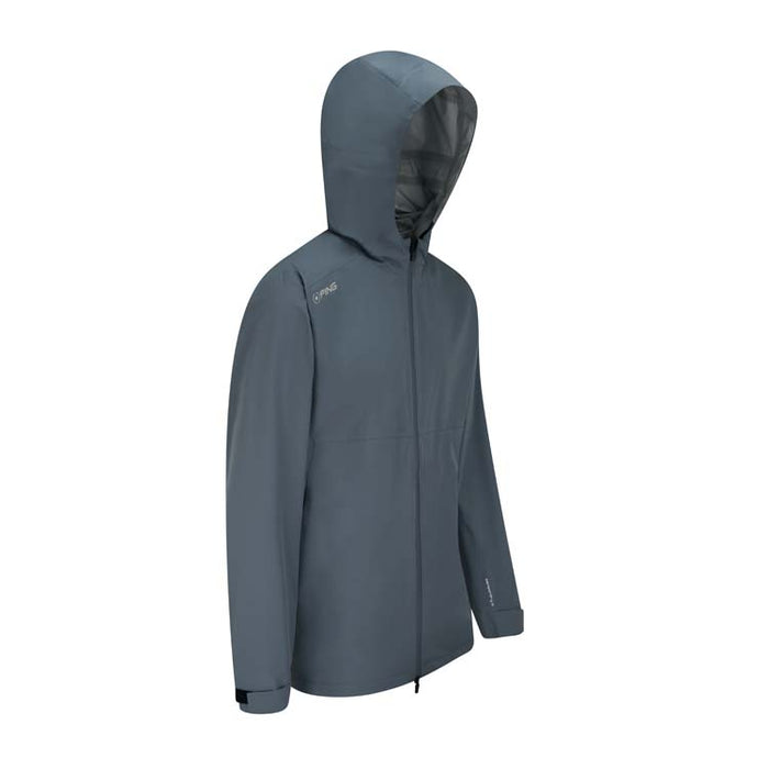PING AquaDrive Hooded Golf Jacket - Carbon Hood View 